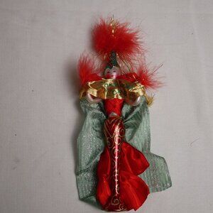 Christopher Radko Miss Christmas 2000 Ornament Vintage Festive Lady